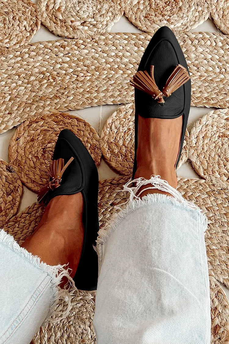 VERLAINE PARIS™- Mocassin à franges moderne