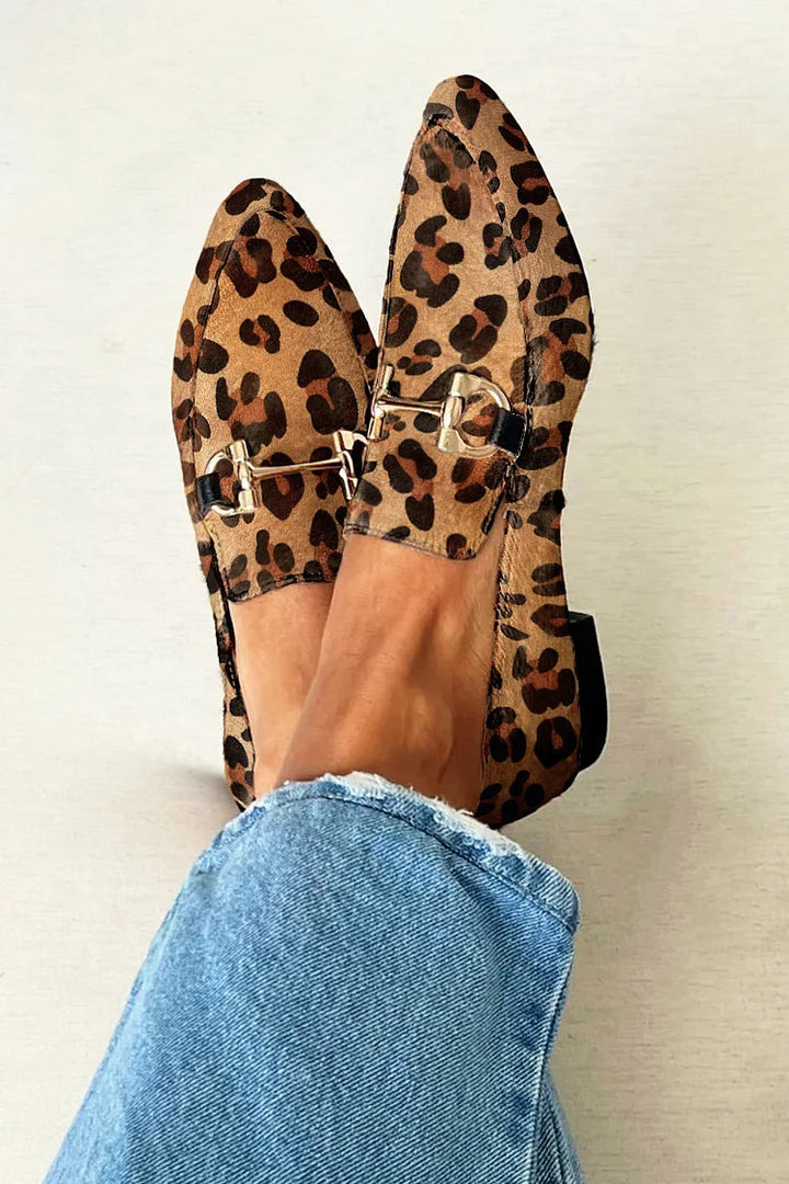 VERLAINE PARIS™- Mocassins Élégants Léopard
