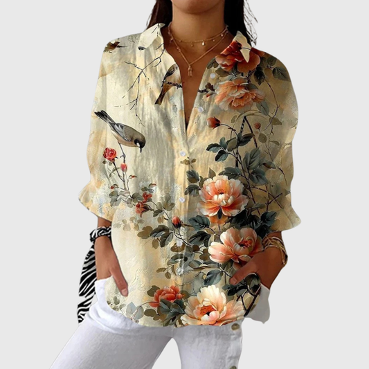 VERLAINE PARIS™ Blouse imprimée légère et colorée