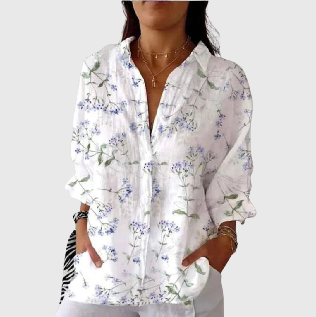 VERLAINE PARIS™ Blouse imprimée légère et colorée
