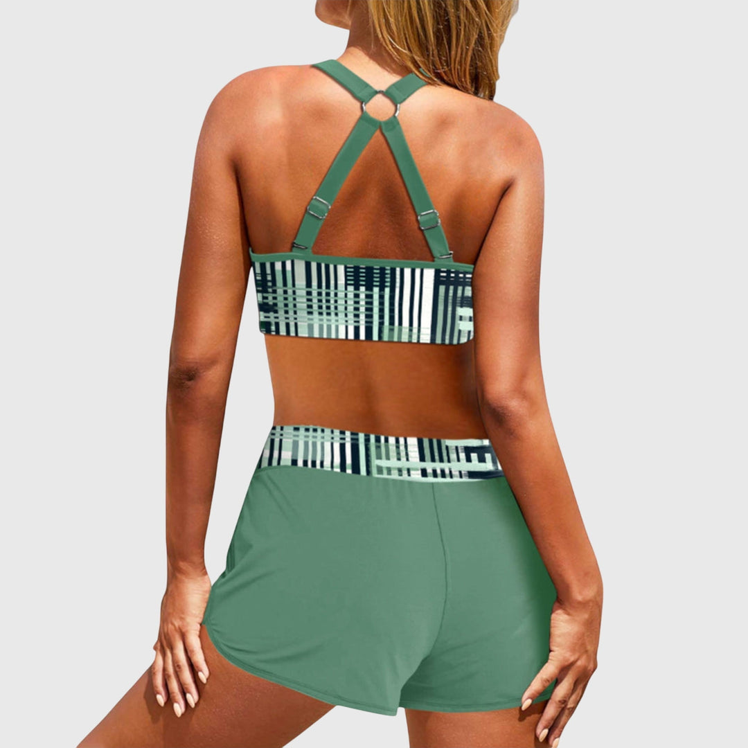 VERLAINE PARIS™- Bikini Taille Haute Côtelé