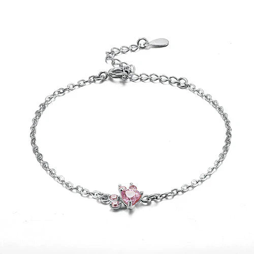 VERLAINE PARIS™ | Parure de bijoux 4 pièces avec patte et cœur en zirconia