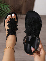 VERLAINE PARIS™ | Sandales Orthopédiques Fleurs Appliquées