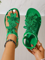 VERLAINE PARIS™ | Sandales Orthopédiques Fleurs Appliquées