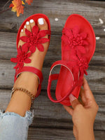 VERLAINE PARIS™ | Sandales Orthopédiques Fleurs Appliquées