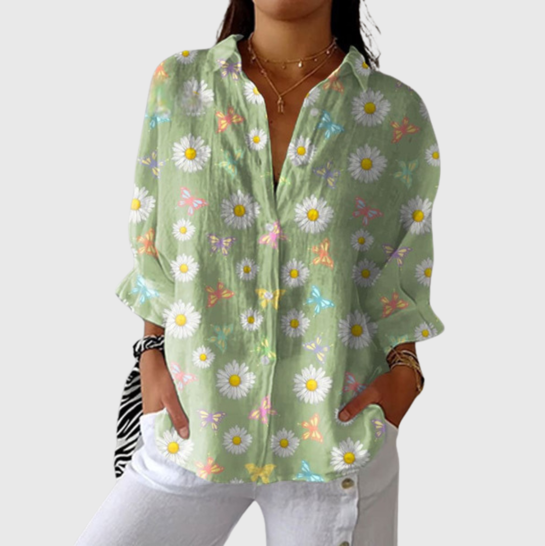 VERLAINE PARIS™ Blouse imprimée légère et colorée