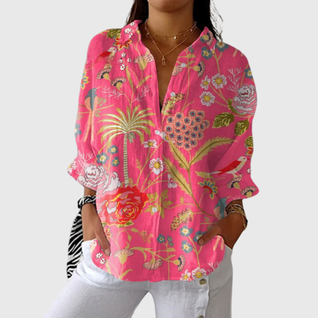 VERLAINE PARIS™ Blouse imprimée légère et colorée