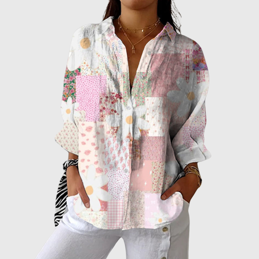 VERLAINE PARIS™ Blouse imprimée légère et colorée