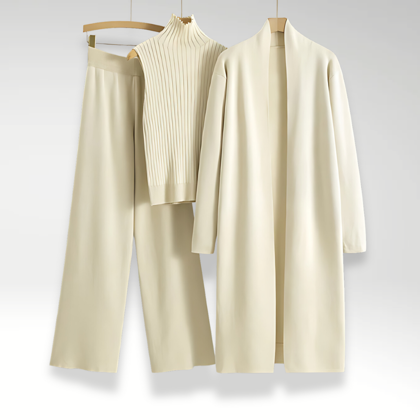 VERLAINE PARIS™ | Ensemble trois pièces en maille Luxe