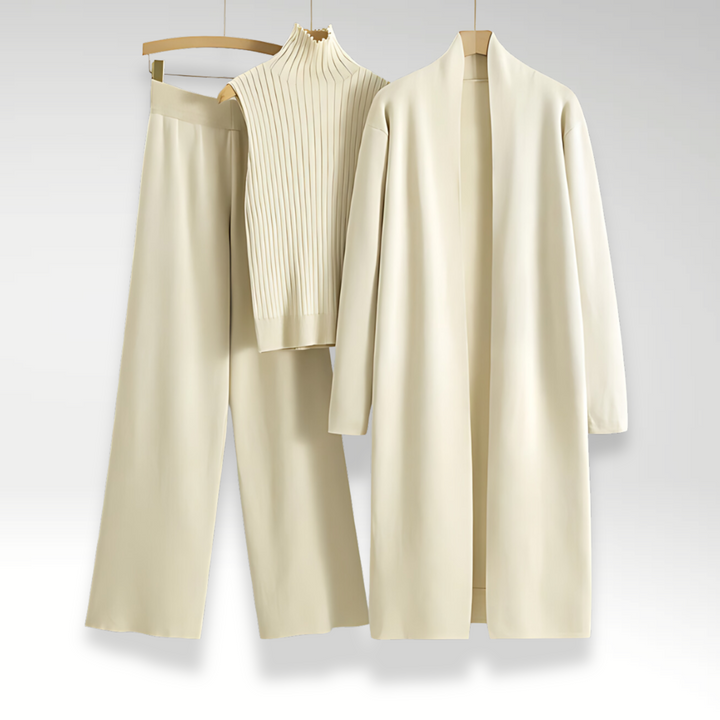 VERLAINE PARIS™ | Ensemble trois pièces en maille Luxe