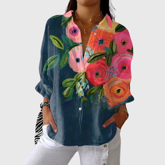 VERLAINE PARIS™ Blouse imprimée légère et colorée