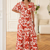 Floral Terracotta Ecru