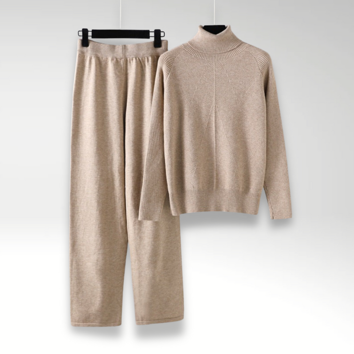VERLAINE PARIS™ | Ensemble deux pièces Lounge en tricot torsadé