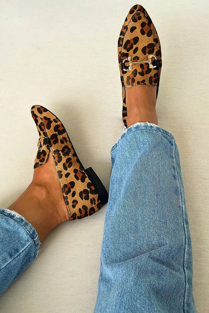 VERLAINE PARIS™- Mocassins Élégants Léopard