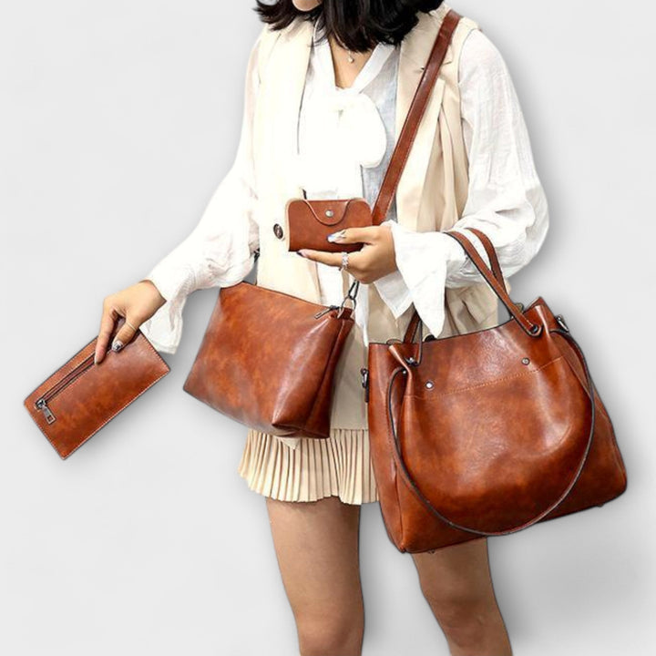 VERLAINE PARIS™- Ensemble de sacs vintage de 4 pièces