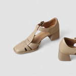 VERLAINE PARIS™– Talons blocs T-Strap orthopédiques