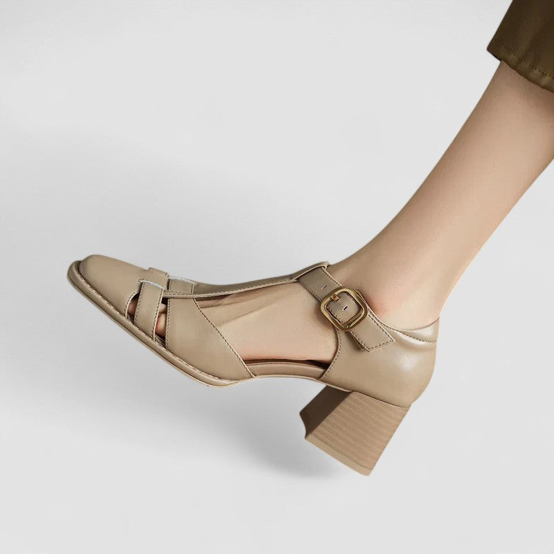 VERLAINE PARIS™– Talons blocs T-Strap orthopédiques