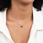 VERLAINE PARIS™ | Collier Émeraude Délicat