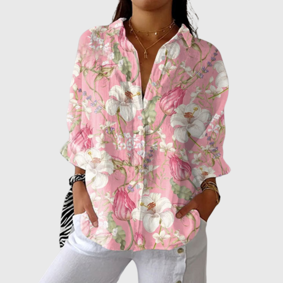 VERLAINE PARIS™ Blouse imprimée légère et colorée