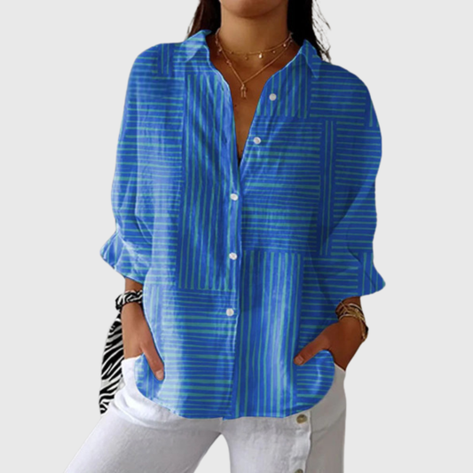 VERLAINE PARIS™ Blouse imprimée légère et colorée