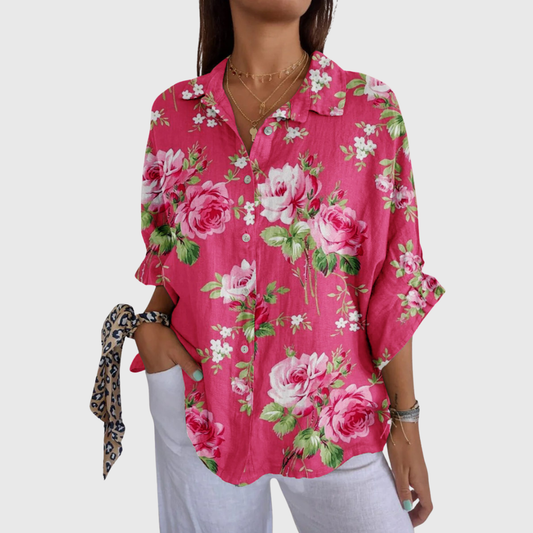 VERLAINE PARIS™ Blouse imprimée légère et colorée