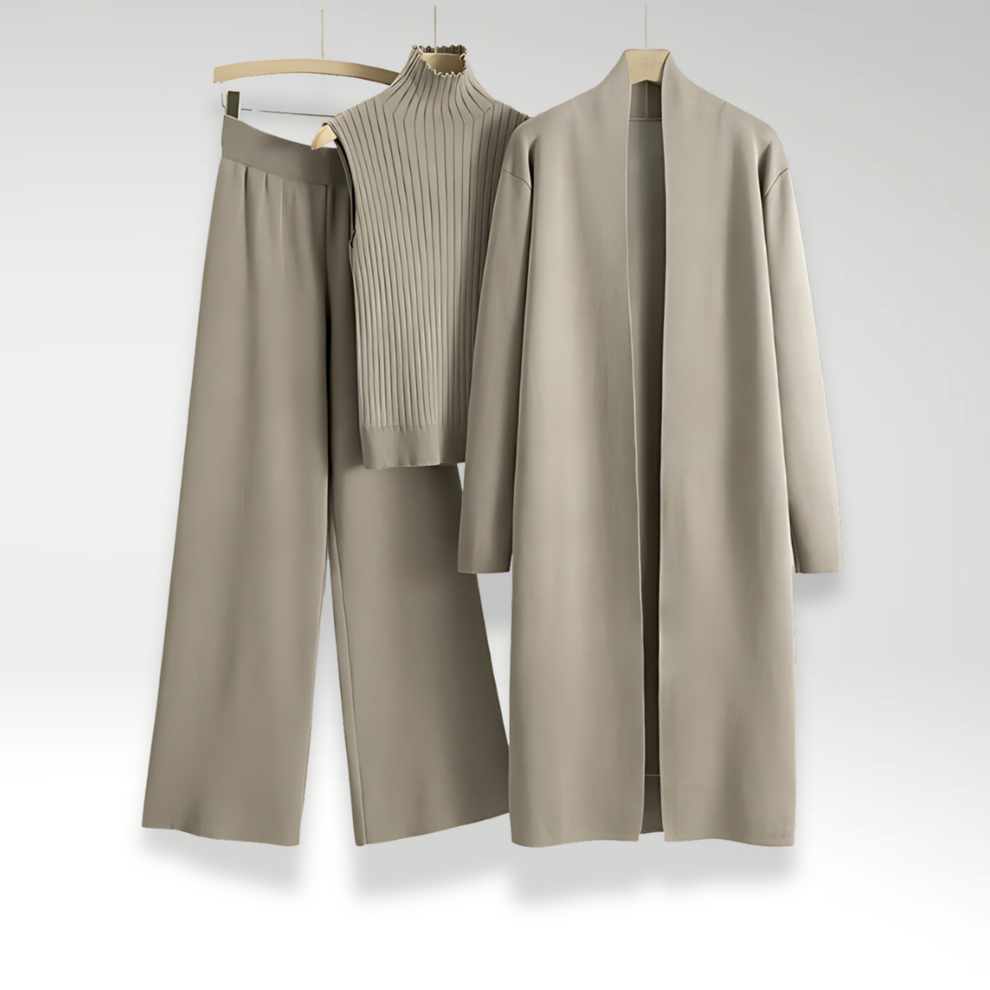 VERLAINE PARIS™ | Ensemble trois pièces en maille Luxe