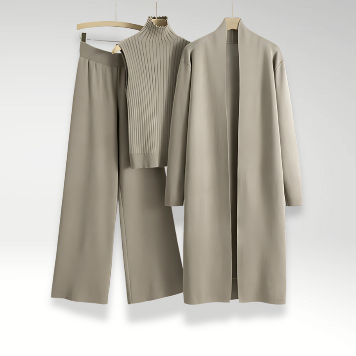VERLAINE PARIS™ | Ensemble trois pièces en maille Luxe