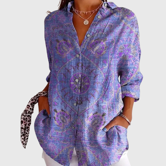 VERLAINE PARIS™ Blouse imprimée légère et colorée
