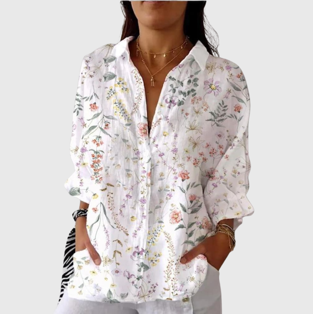 VERLAINE PARIS™ Blouse imprimée légère et colorée