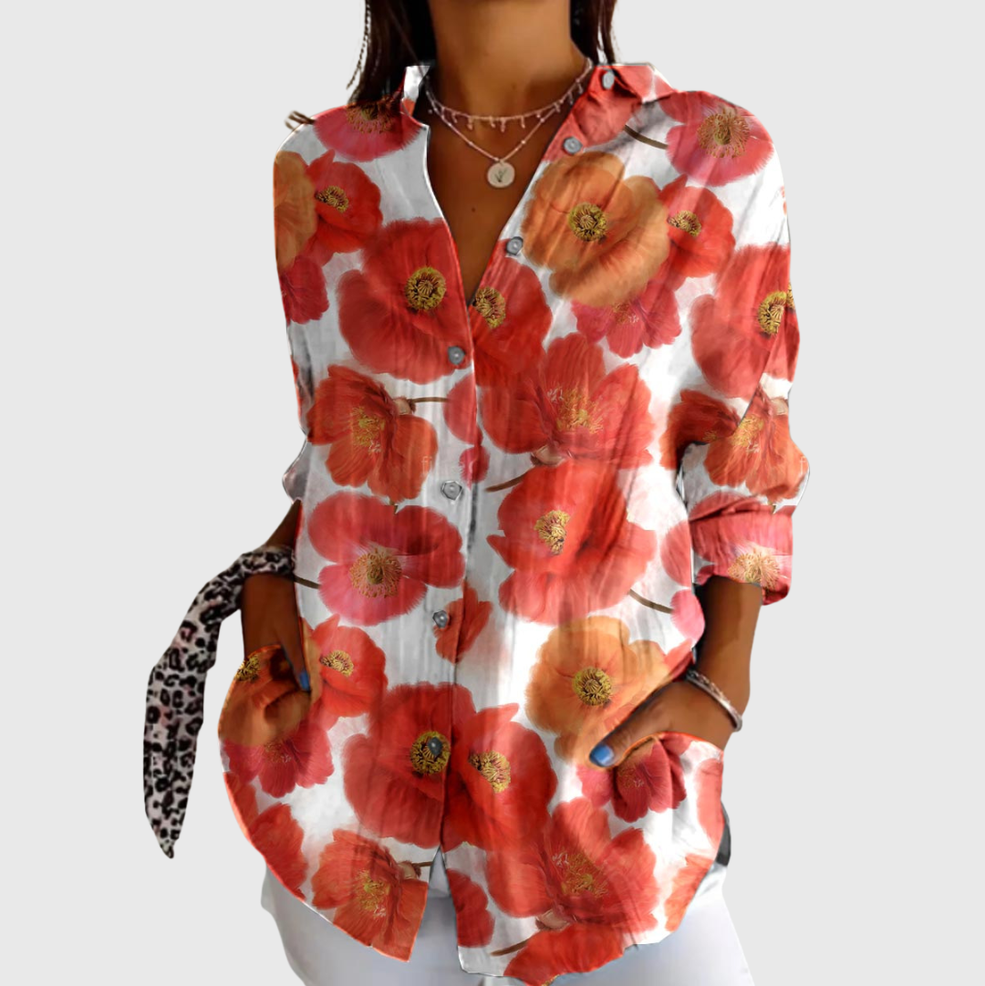 VERLAINE PARIS™ Blouse imprimée légère et colorée