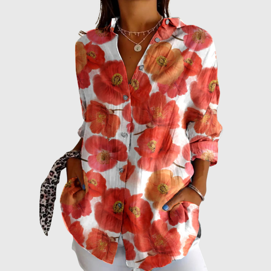 VERLAINE PARIS™ Blouse imprimée légère et colorée