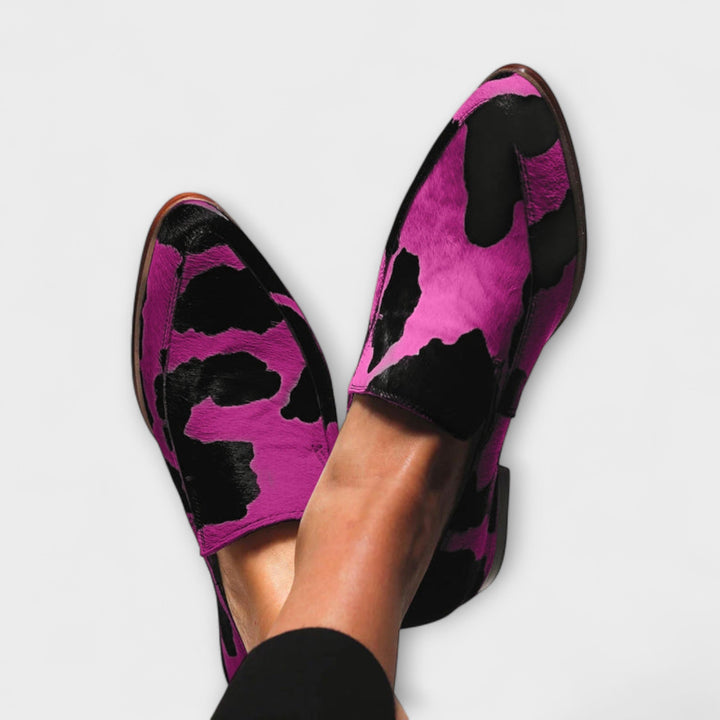 VERLAINE PARIS™ | Mocassins Imprimé Vache