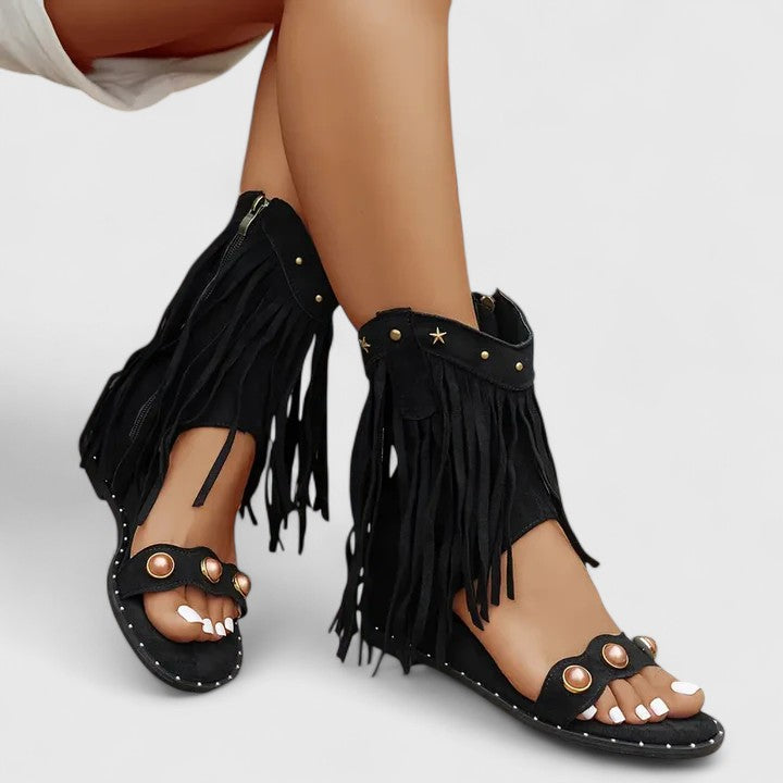 VERLAINE PARIS™- Sandales à Franges Chic