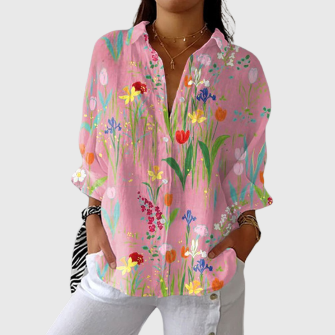 VERLAINE PARIS™ Blouse imprimée légère et colorée
