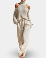 VERLAINE PARIS™| Ensemble à la mode en tricot et pantalon
