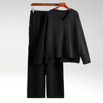 VERLAINE PARIS™| Ensemble deux pièces luxueux à col en V