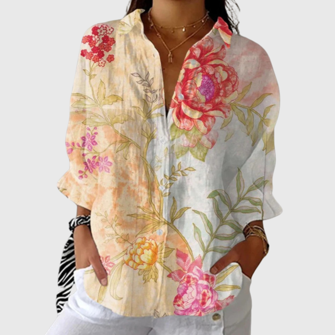 VERLAINE PARIS™ Blouse imprimée légère et colorée