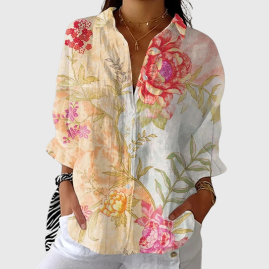 VERLAINE PARIS™ Blouse imprimée légère et colorée