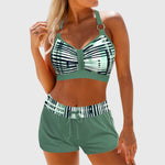 VERLAINE PARIS™- Bikini Taille Haute Côtelé