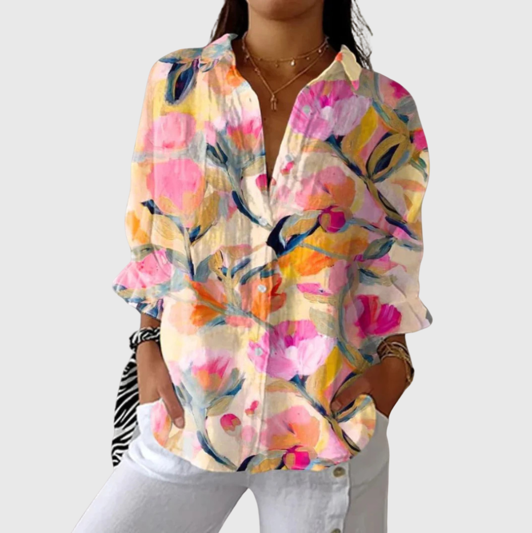 VERLAINE PARIS™ Blouse imprimée légère et colorée