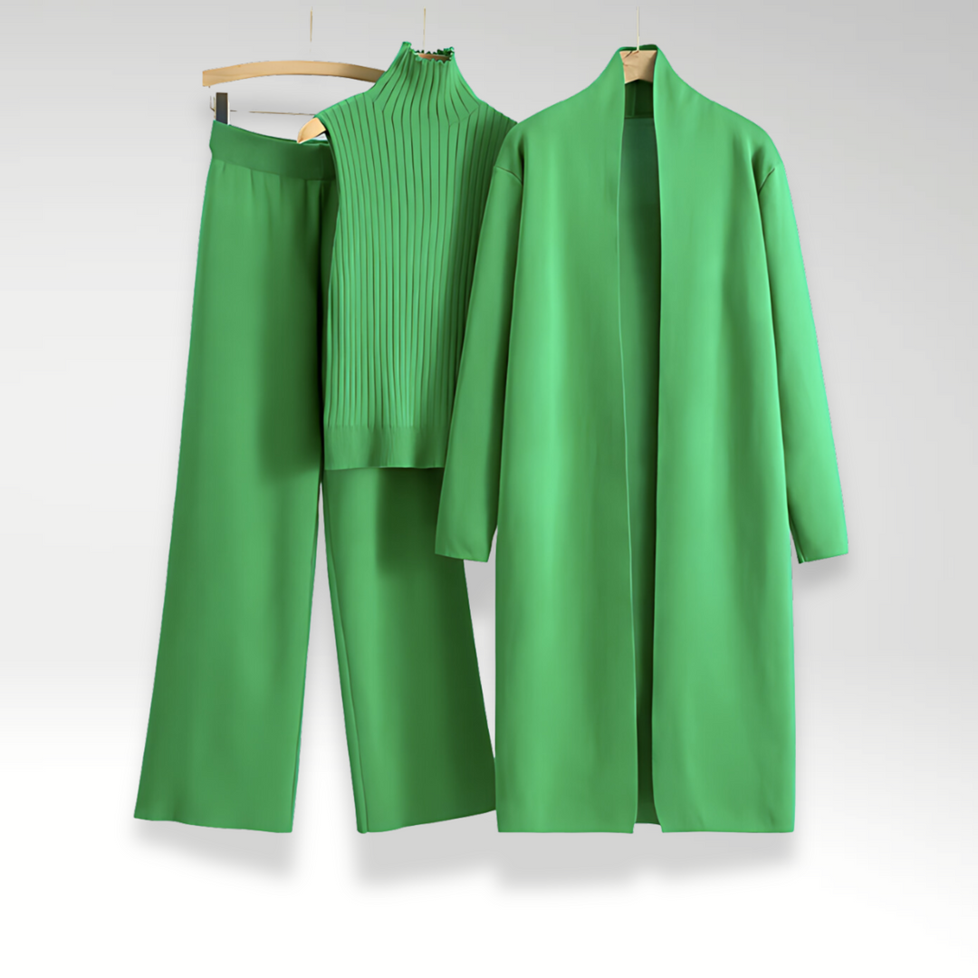 VERLAINE PARIS™ | Ensemble trois pièces en maille Luxe