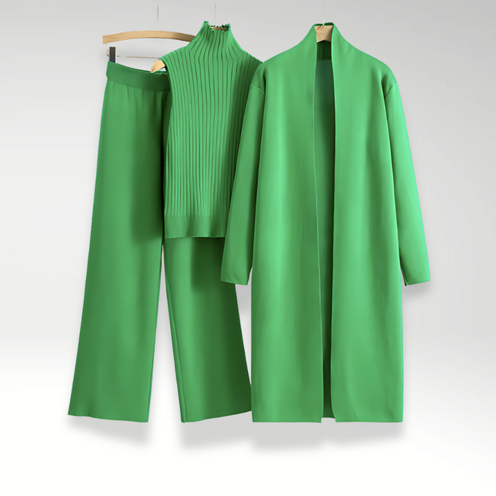 VERLAINE PARIS™ | Ensemble trois pièces en maille Luxe