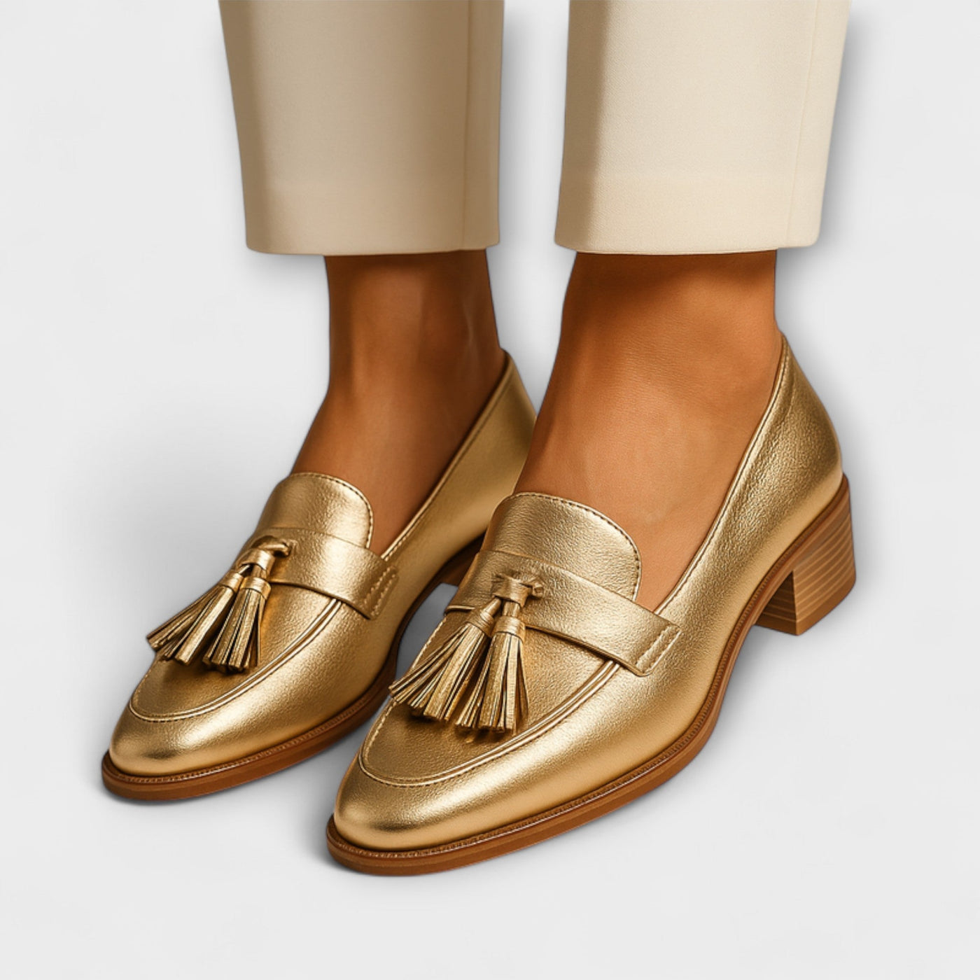 VERLAINE PARIS™ | Mocassins Dorés