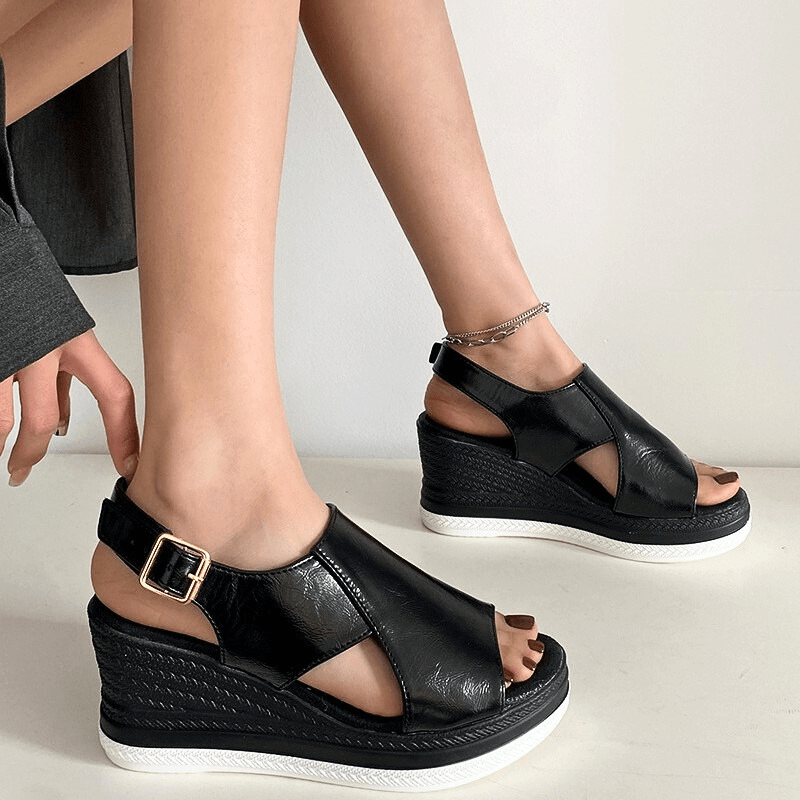 VERLAINE PARIS™- Sandales Stylées Métalliques