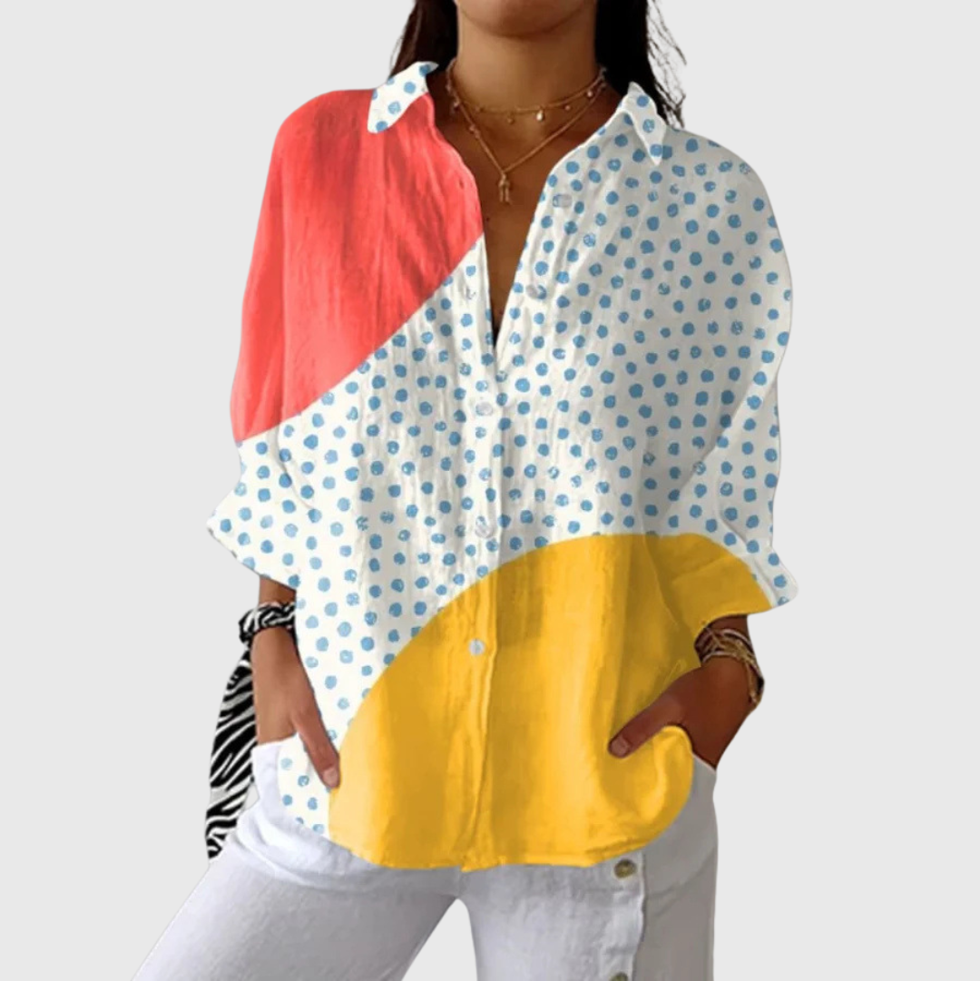 VERLAINE PARIS™ Blouse imprimée légère et colorée