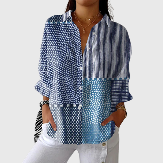VERLAINE PARIS™ Blouse imprimée légère et colorée