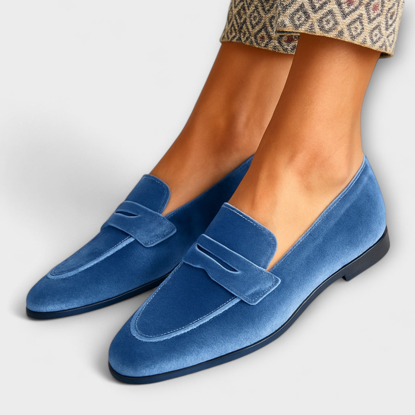 VERLAINE PARIS™ | Mocassins en Velours Doux