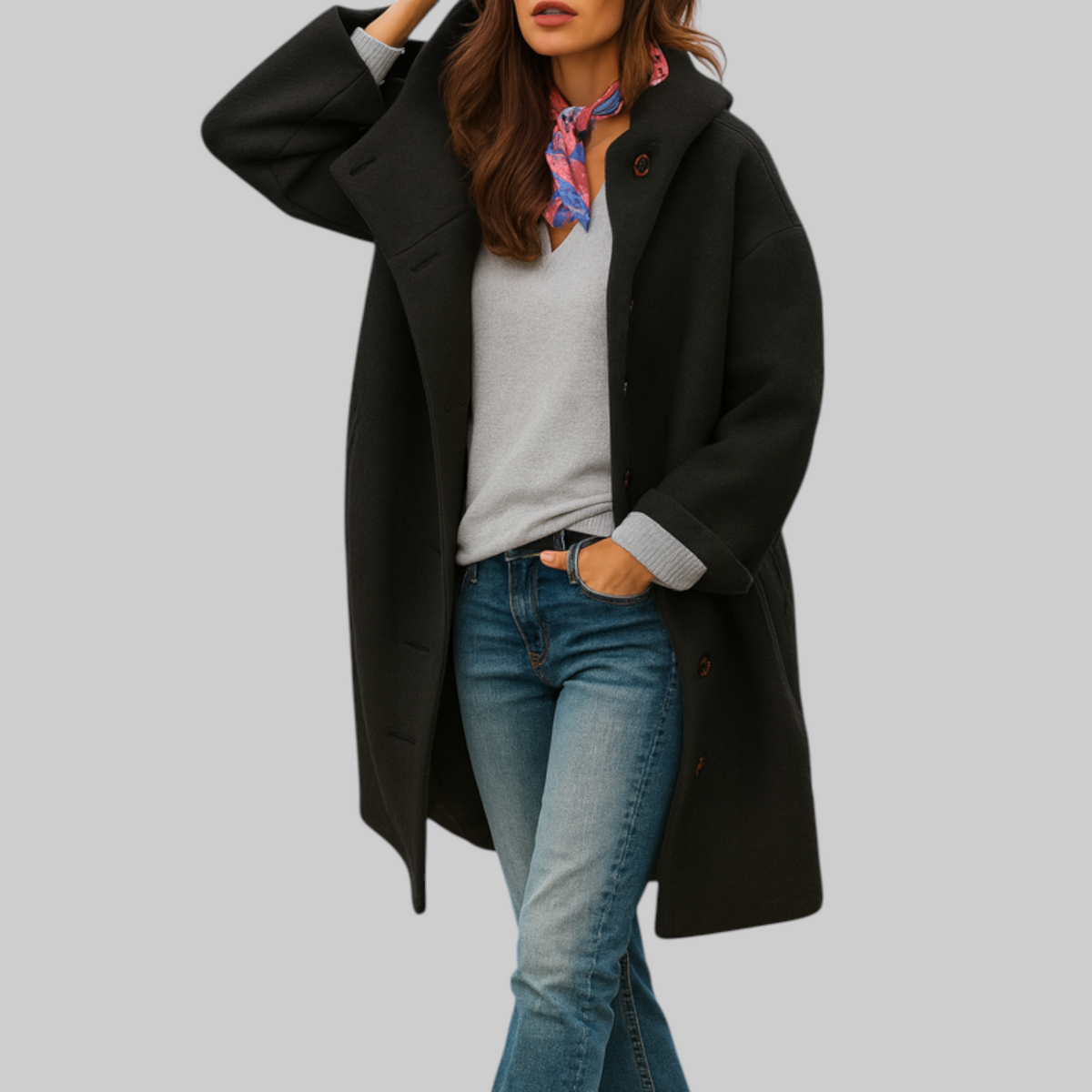 VERLAINE PARIS™| manteau quotidien, de longueur moyenne et confortable