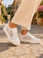 VERLAINE PARIS™ | Baskets en Dentelle Florale