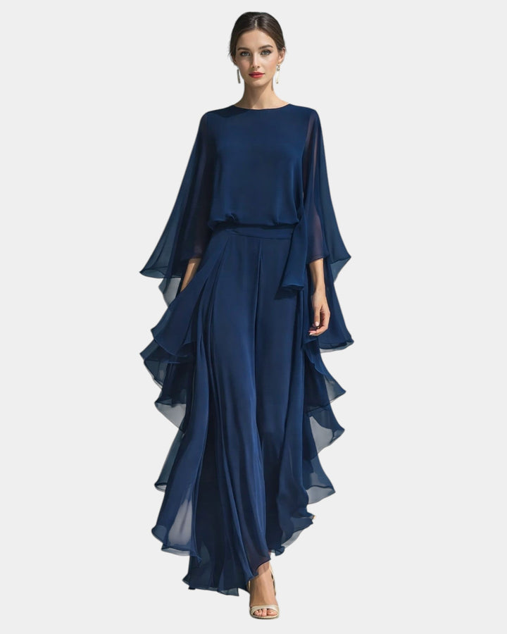 VERLAINE PARIS™| Ensemble élégant en chiffon à volants
